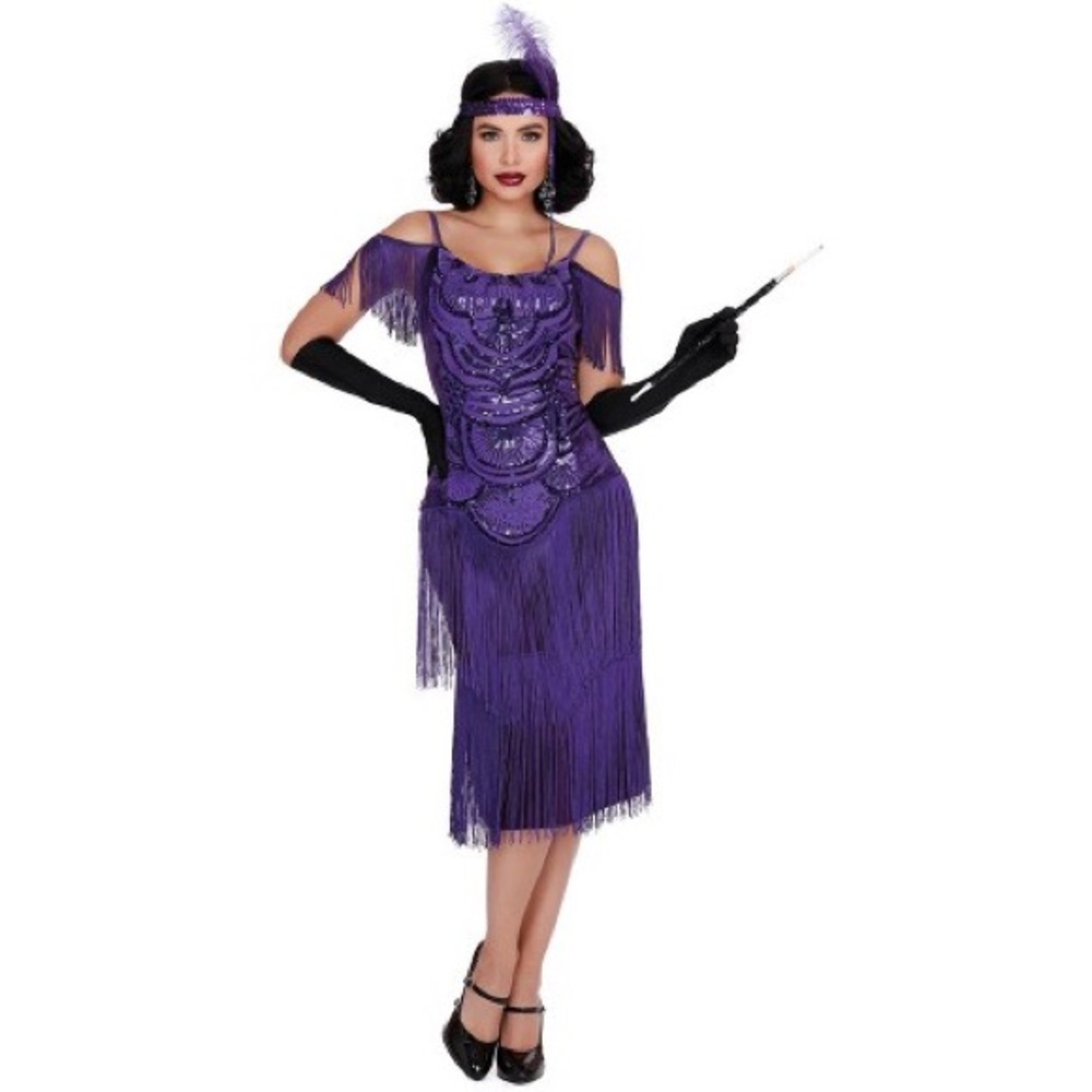 HALLOWEEN COSPLAY COSTUME SEXY WOMEN LADIES FLAPPER ROAR 20 GREAT GATSBY